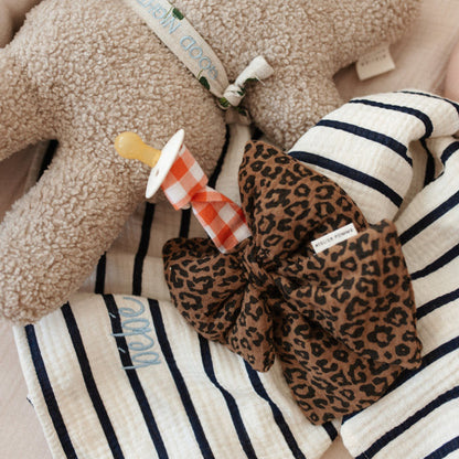 PACIFIER CLOTH | PUT A BOW ON IT LEOPARD