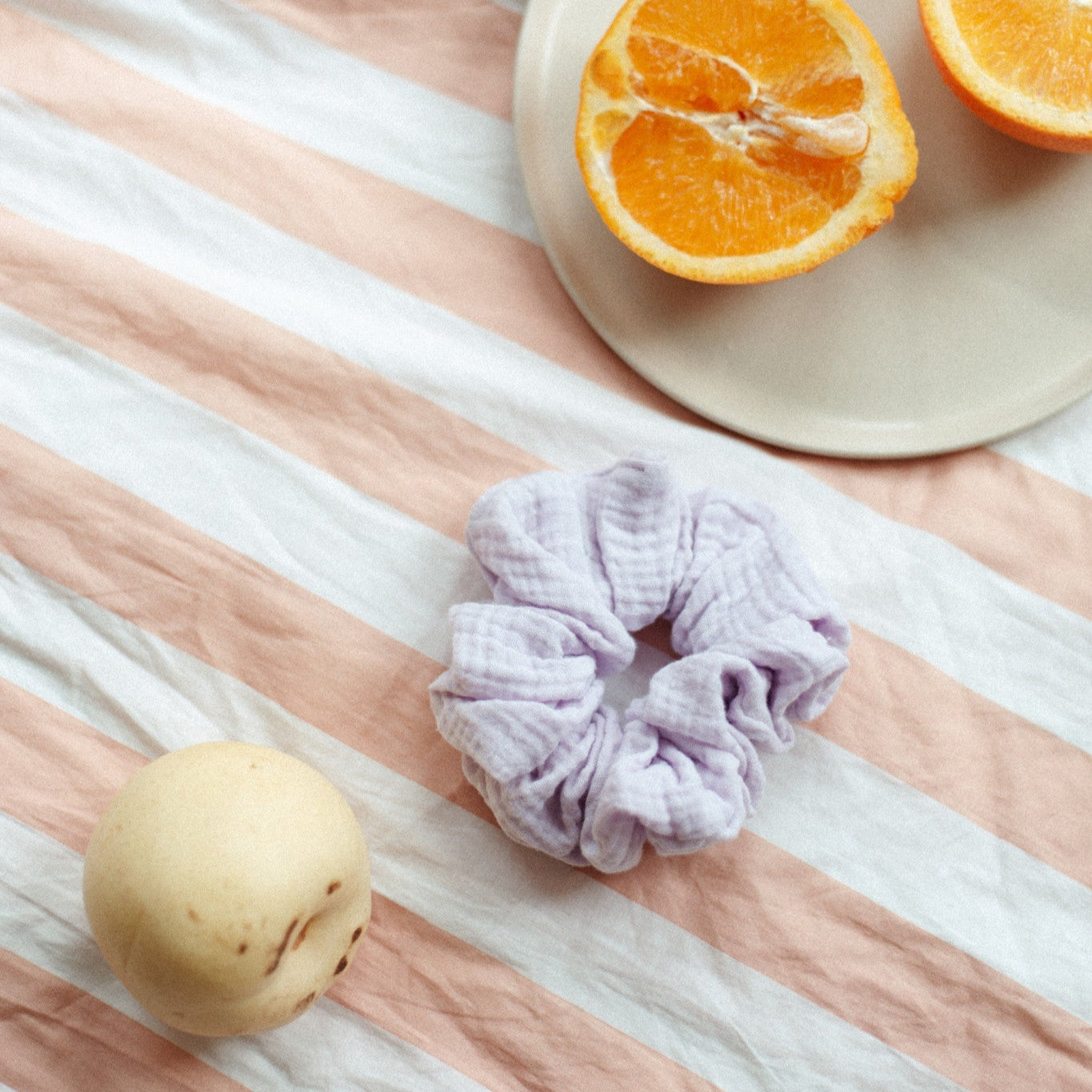 OVERSIZED SCRUNCHIE MUSLIN COTTON