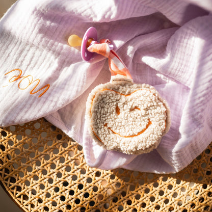 PACIFIER CLOTH POMME TEDDY | OOPSY ORANGE