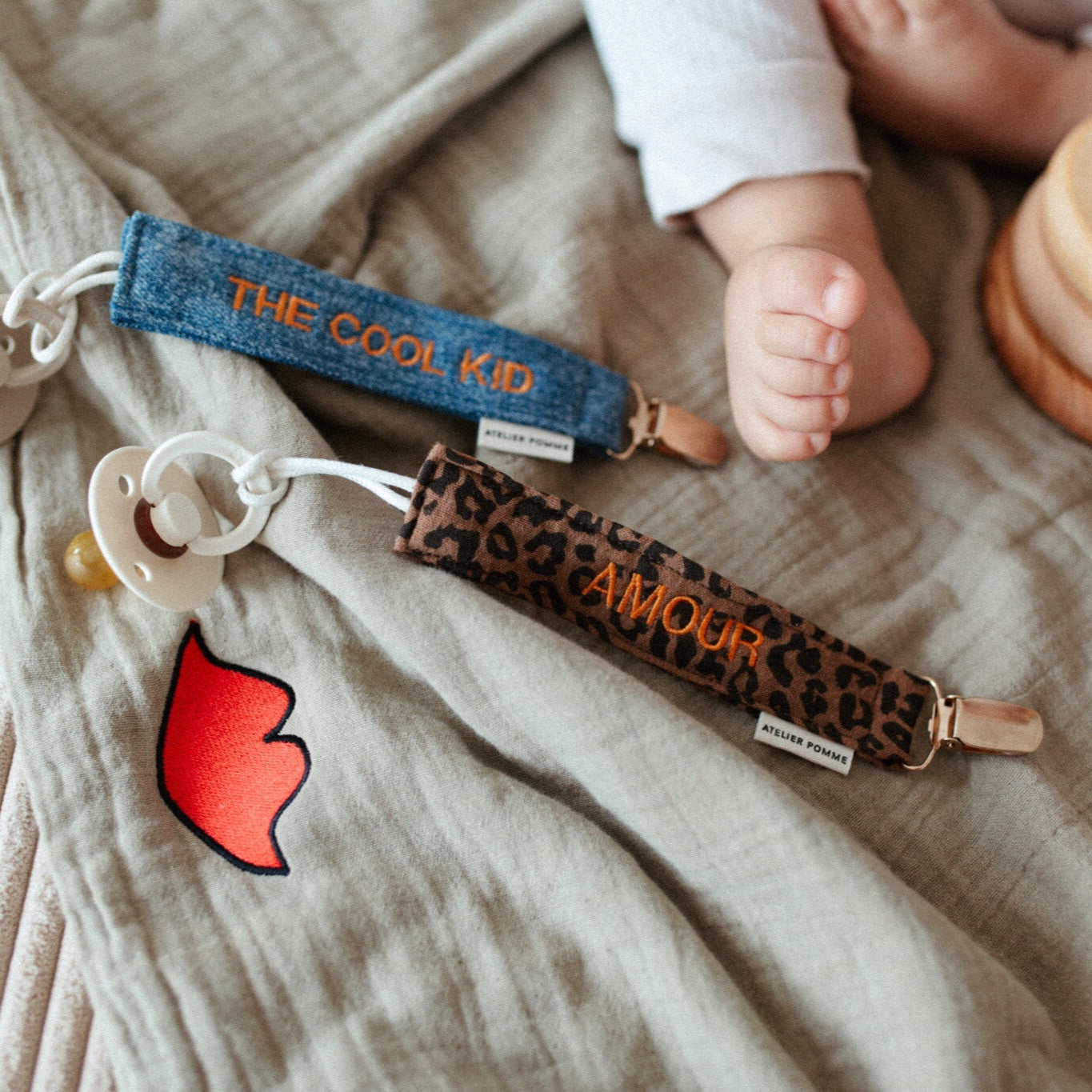 PACIFIER CORD | LEOPARD