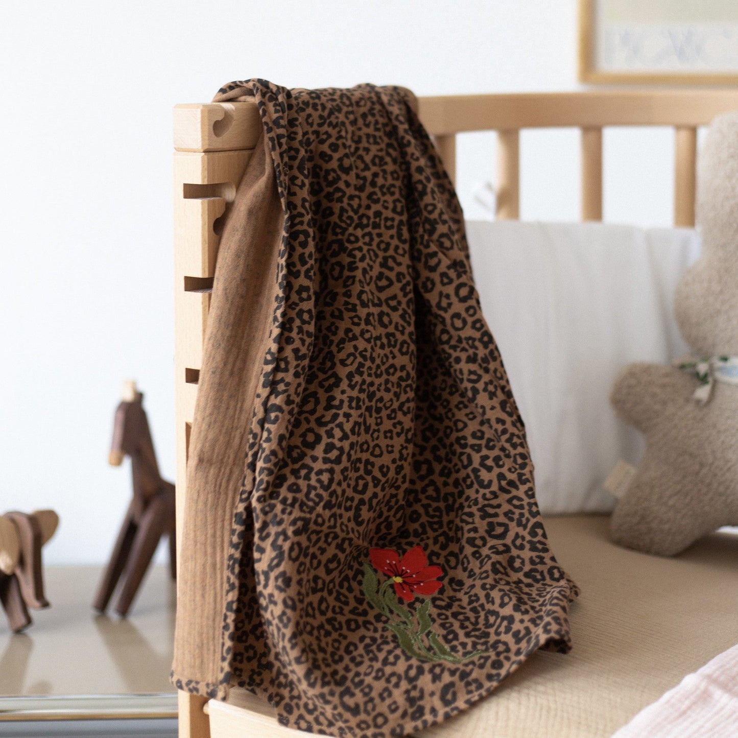 FLAT SHEET CRIB | LEOPARD