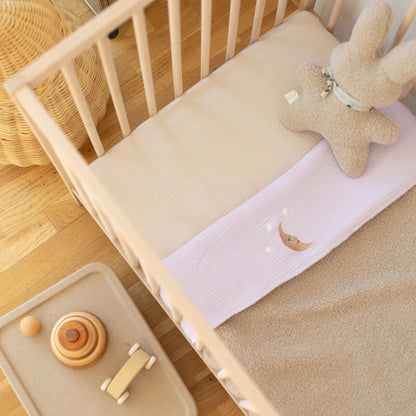 FITTED SHEET COT | BONJOUR BEIGE