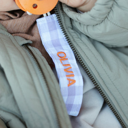 PACIFIER CORD CHECKED | LUCKY LILA