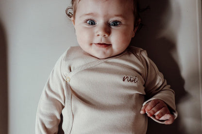 ROMPER WRAP THE BABY | BONJOUR BEIGE