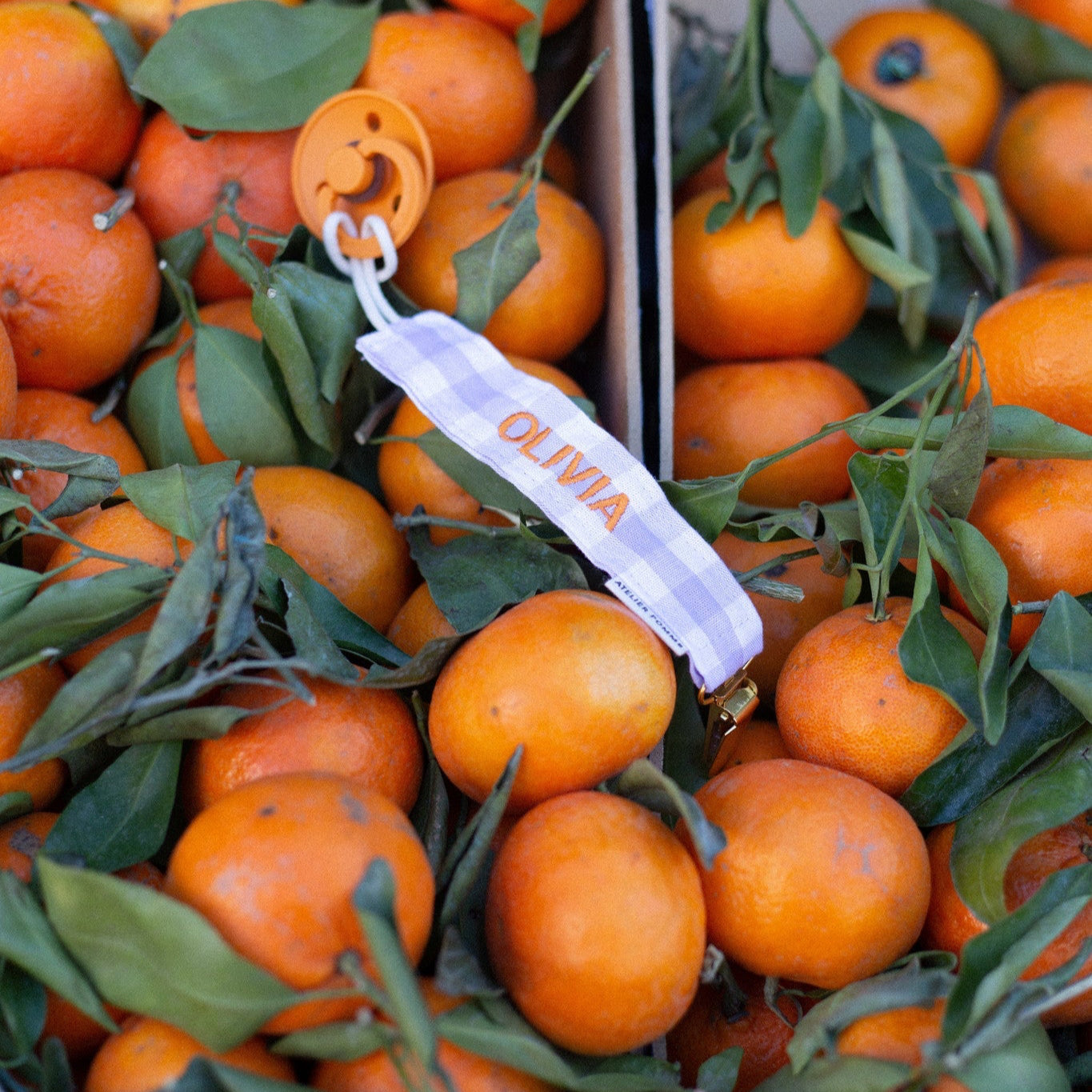 PACIFIER CORD CHECKED | LUCKY LILA