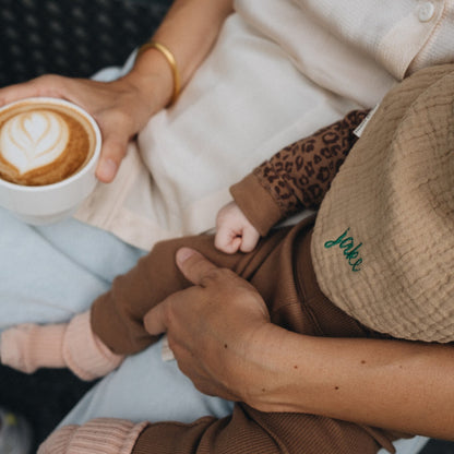 TINY BIB | FINE BROWN