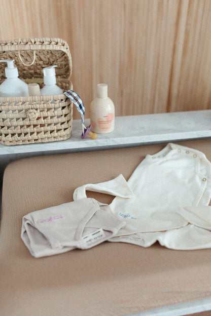 ROMPER WRAP THE BABY | BONJOUR BEIGE