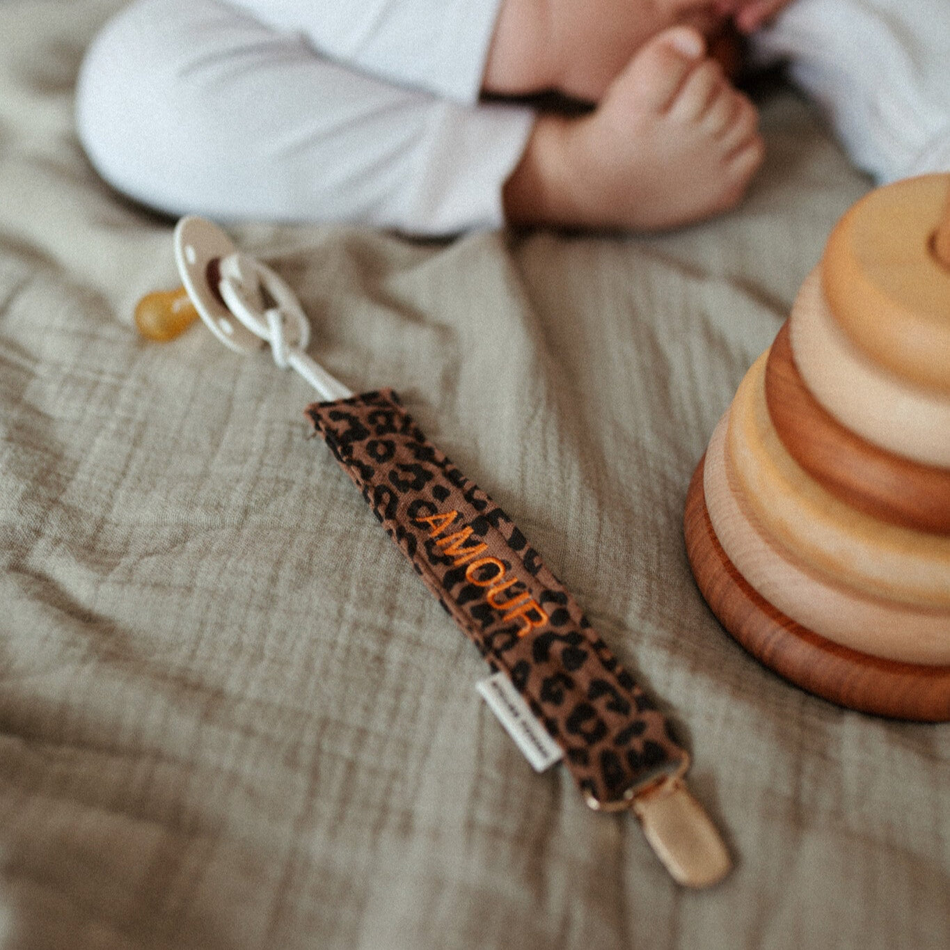 PACIFIER CORD | LEOPARD