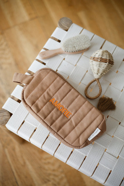 BABY ESSENTIALS POUCH | FINE BROWN