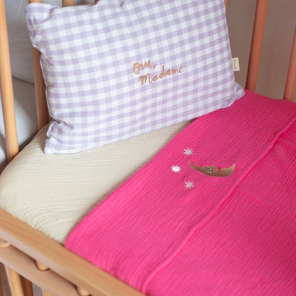 FLAT SHEET CRIB | BLOWY BUBBLEGUM