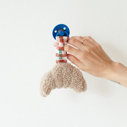 PACIFIER CLOTH | BONJOUR LITTLE CROISSANT