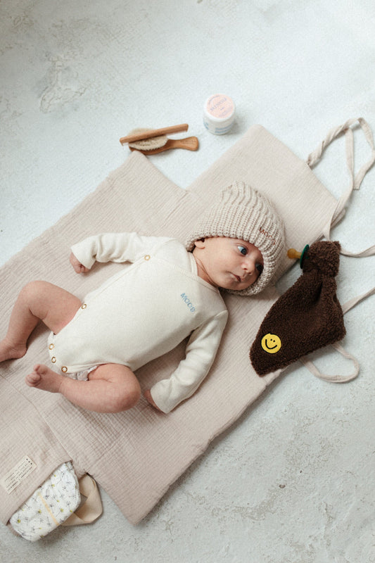 CHANGING PAD TO GO  - BONJOUR BEIGE