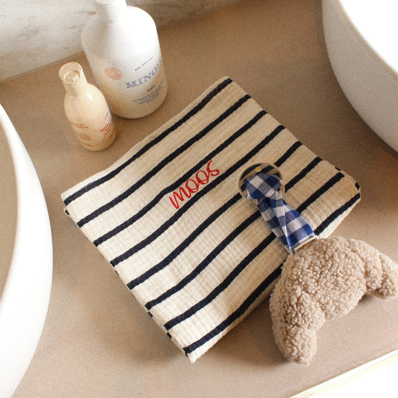 PACIFIER CLOTH | BONJOUR LITTLE CROISSANT