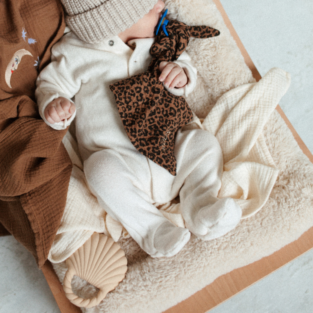 PACIFIER CLOTH CUDDLE | LEOPARD