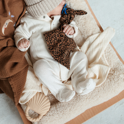PACIFIER CLOTH CUDDLE | LEOPARD