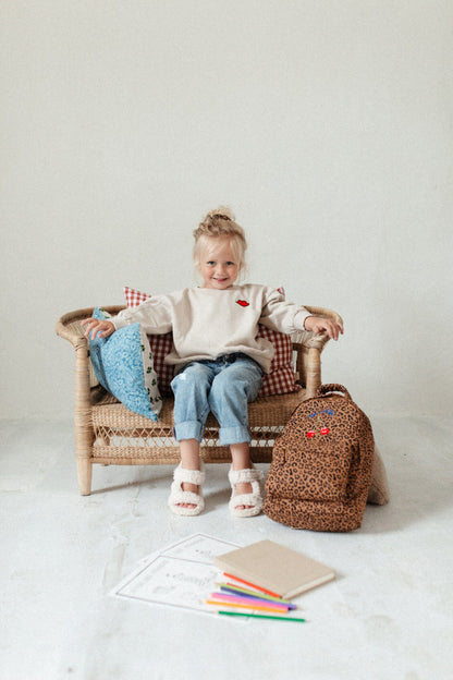 CUSHION: CHECKED IN - BISOUS BRIQUE