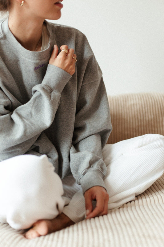 WMN  SWEATER - FEELIN' GREY