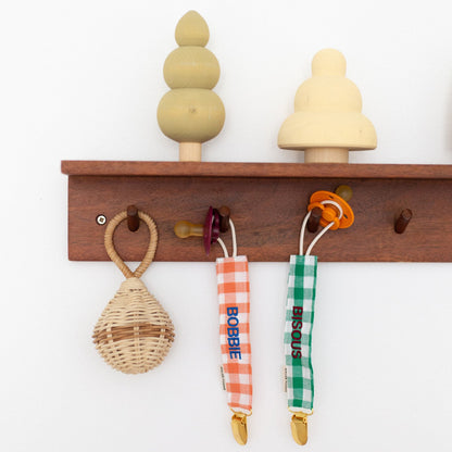 PACIFIER CORD CHECKED | EASY EMERALD