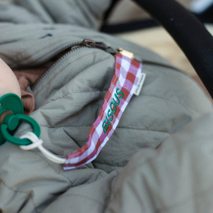 PACIFIER CORD CHECKED | BISOUS BRIQUE