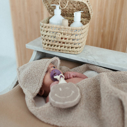 TEDDY HOODED BLANKET | BONJOUR BEIGE