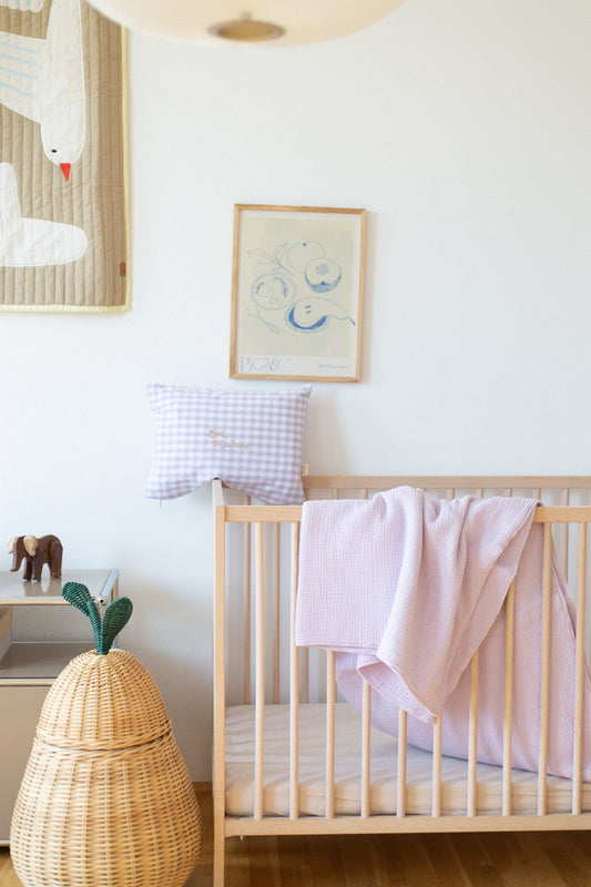 MUSLIN BLANKET LUCKY LILA - COT