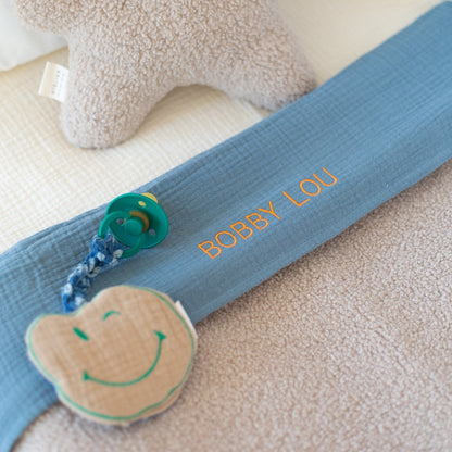 FLAT SHEET CRIB | MISTY BLUE