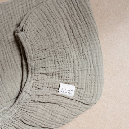 FITTED SHEET CRIB | MORNING MOSS