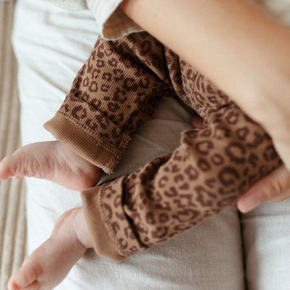 TINY HAPPY PANTS | LEOPARD BROWN