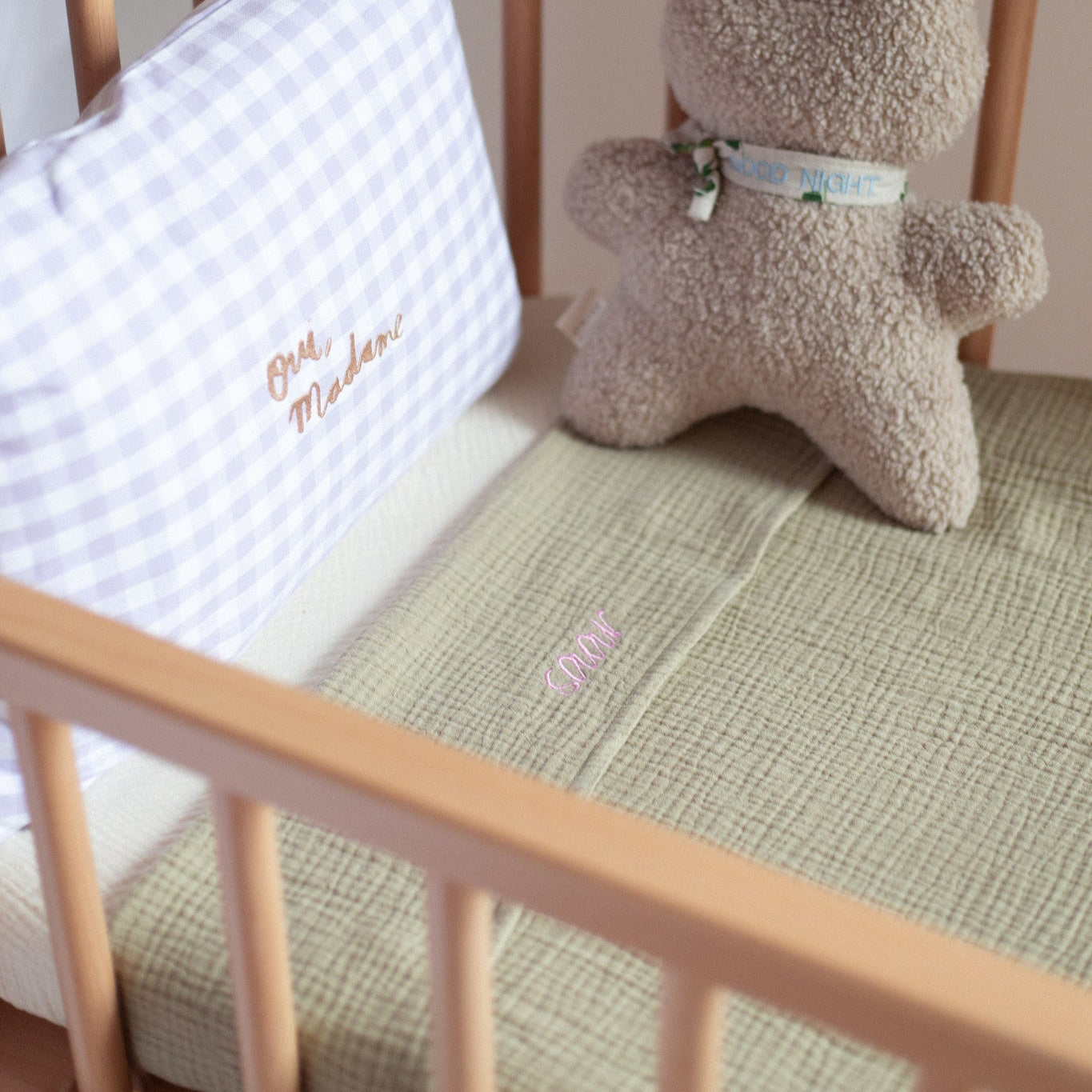 FLAT SHEET CRIB | MORNING MOSS