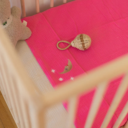 FLAT SHEET COT | BLOWY BUBBLEGUM