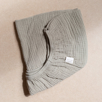 FITTED SHEET CRIB | MORNING MOSS