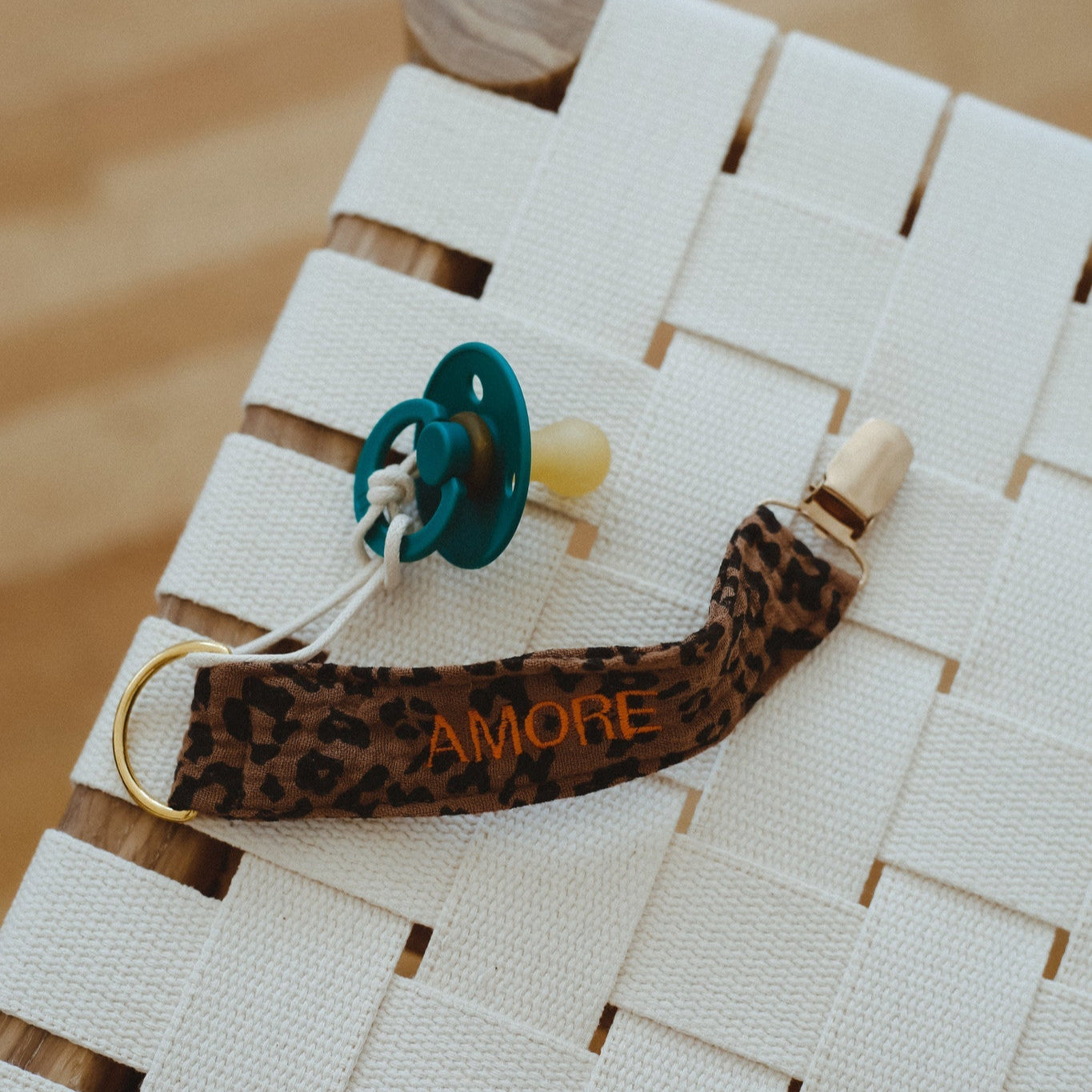 PACIFIER CORD | LEOPARD