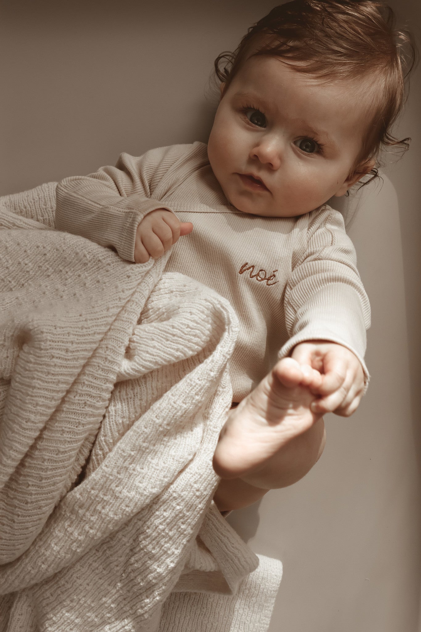 ROMPER WRAP THE BABY | BONJOUR BEIGE