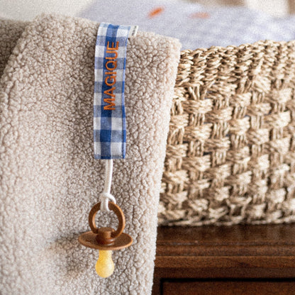 PACIFIER CORD CHECKED | BOOGIE BLEU