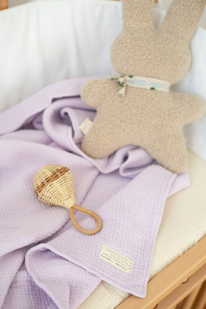 MUSLIN BLANKET LUCKY LILA | COT