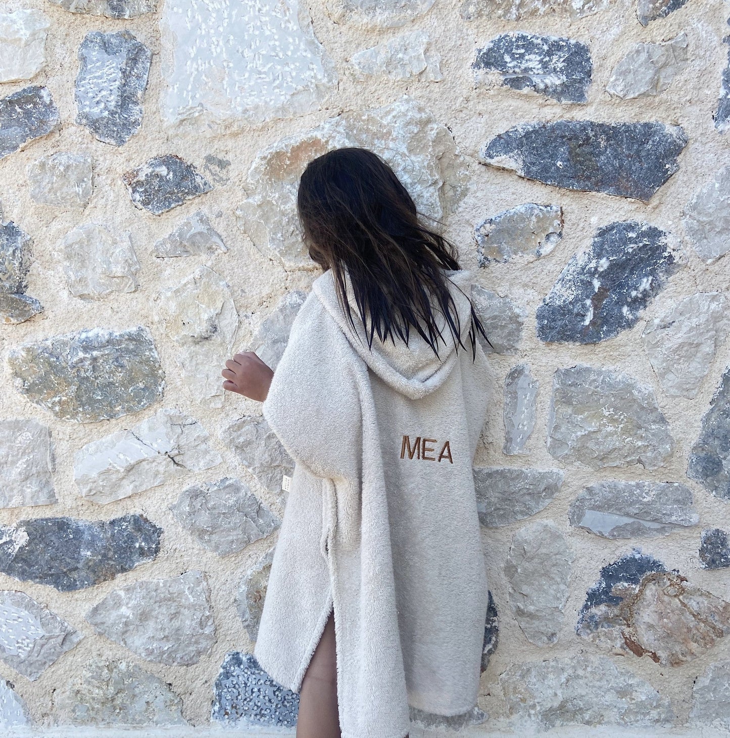 BUBBLY PONCHO | BONJOUR BEIGE