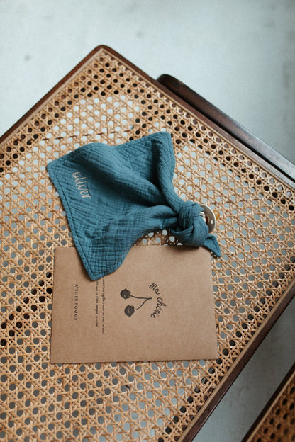 PACIFIER CLOTH - CUDDLE - MISTY BLUE