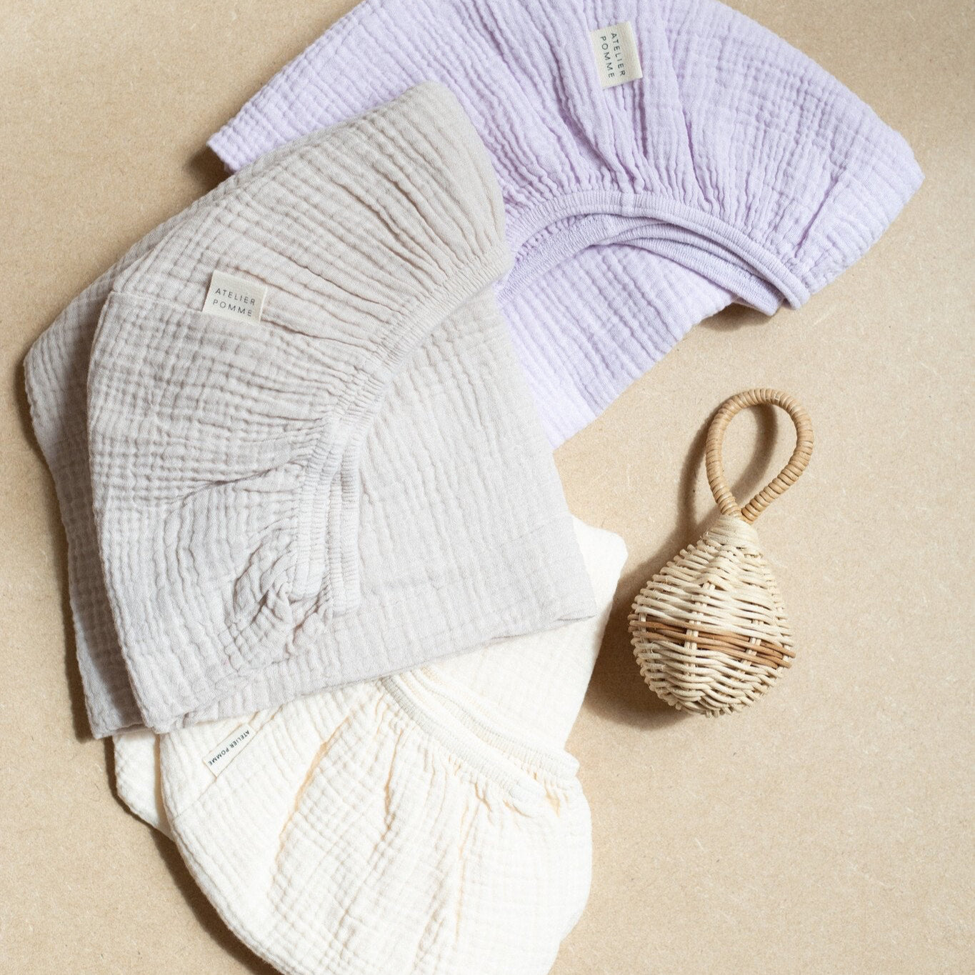 FITTED SHEET CRIB | BONJOUR BEIGE