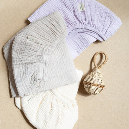 FITTED SHEET CRIB | BONJOUR BEIGE