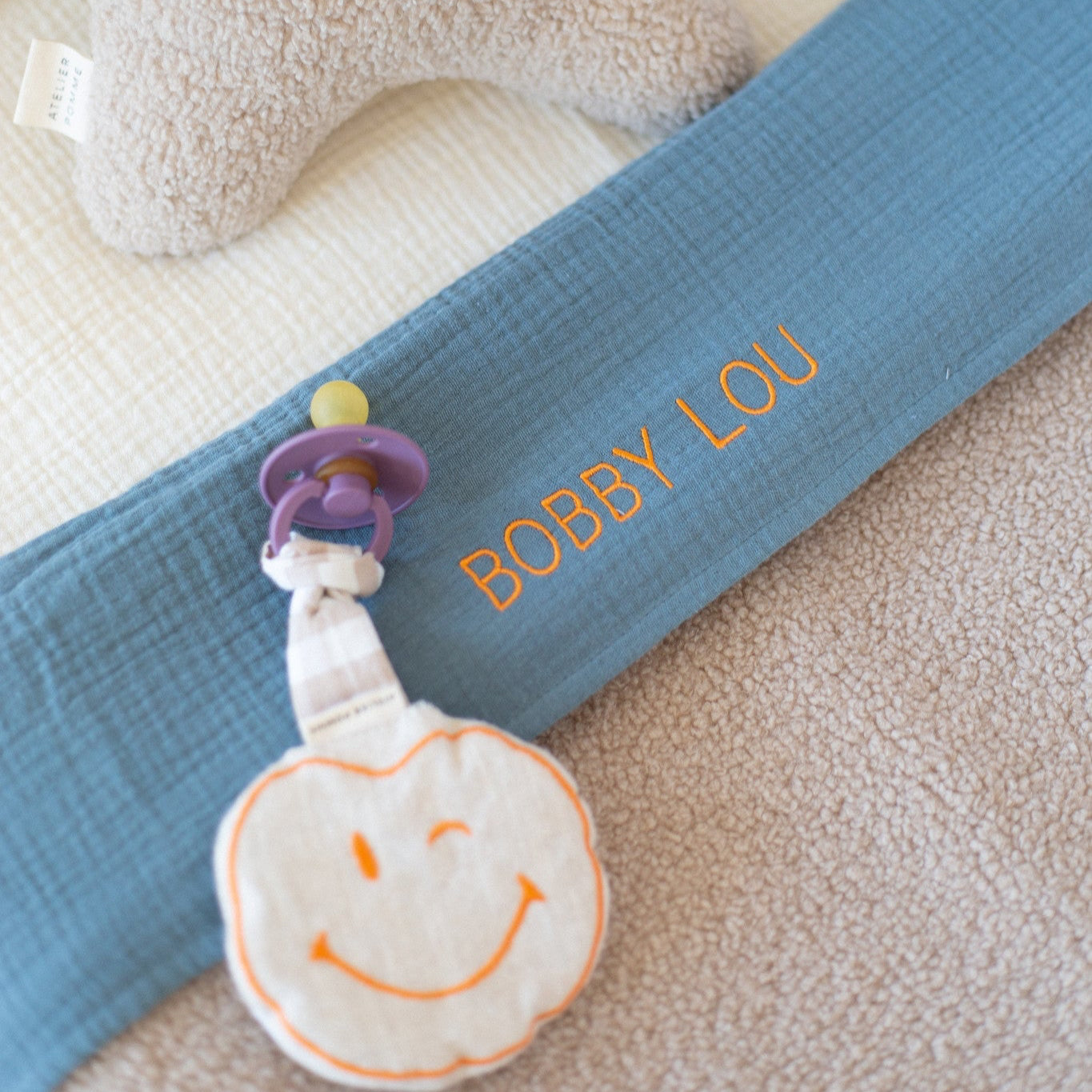 FLAT SHEET CRIB | MISTY BLUE