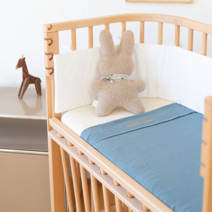 FLAT SHEET CRIB | MISTY BLUE