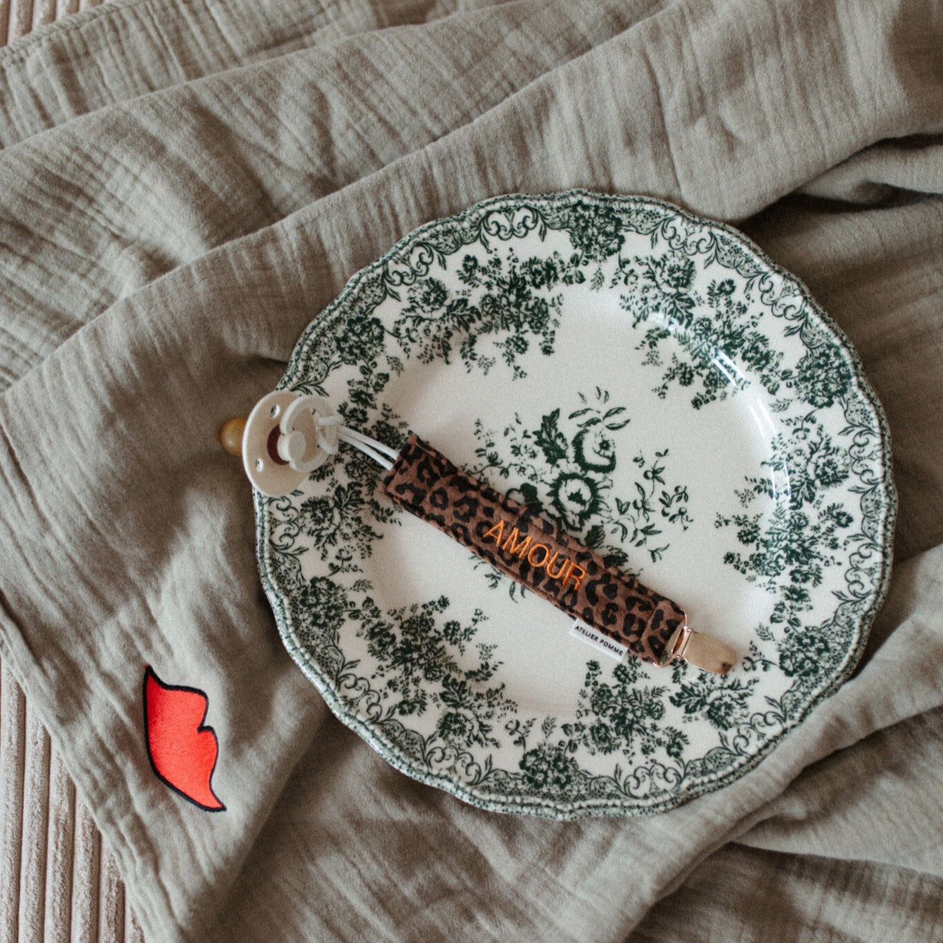 PACIFIER CORD | LEOPARD