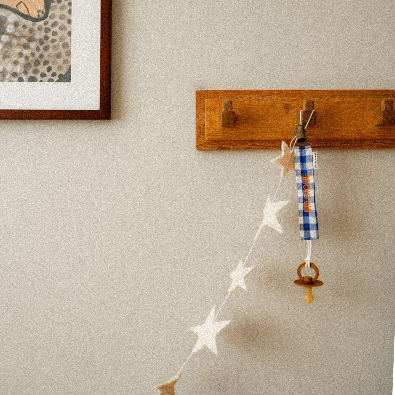 PACIFIER CORD CHECKED | BOOGIE BLEU