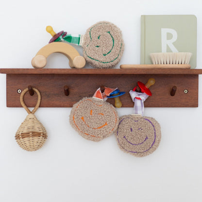 PACIFIER CLOTH POMME TEDDY | OOPSY ORANGE