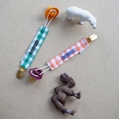 PACIFIER CORD CHECKED | EASY EMERALD