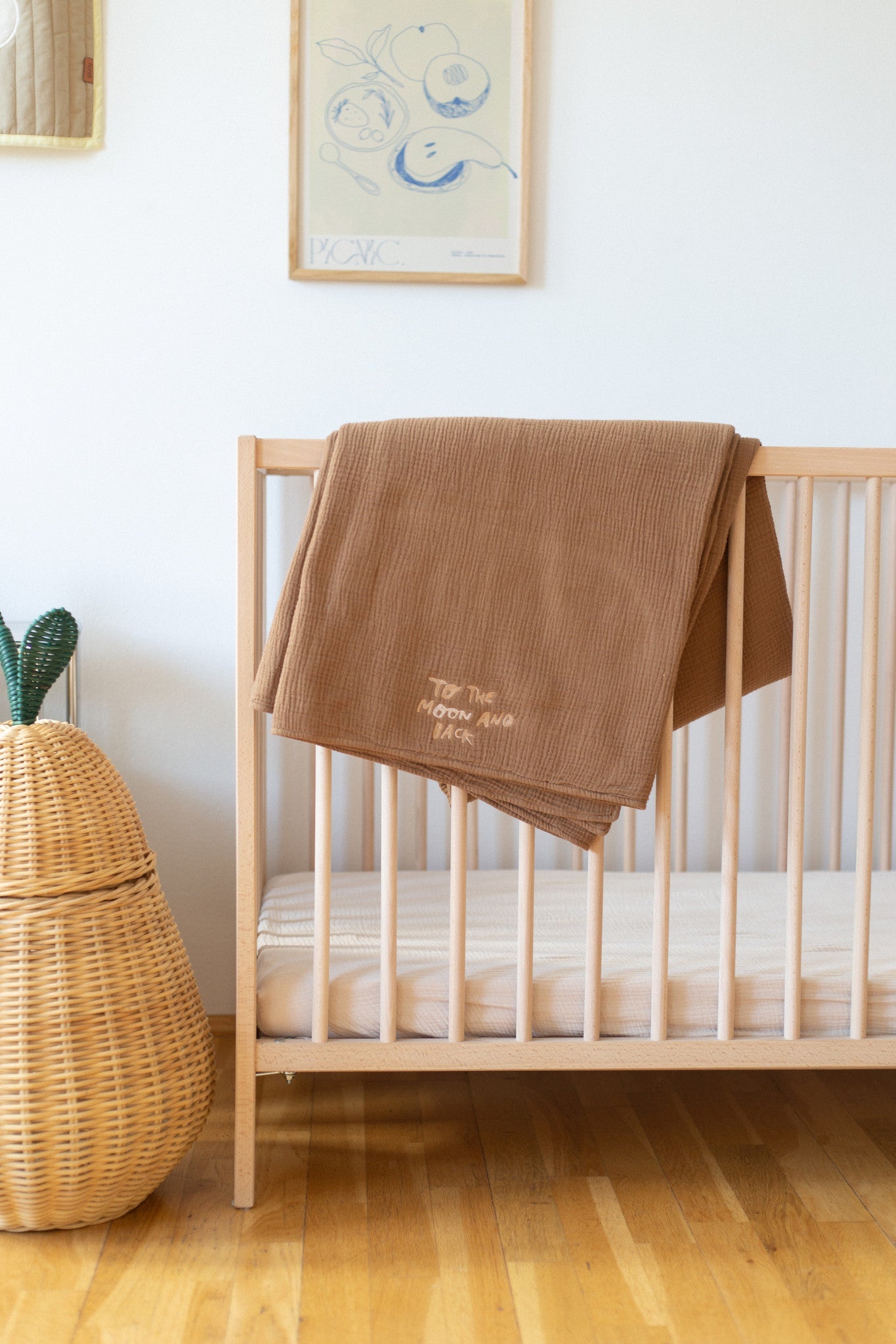 MUSLIN BLANKET BETTER BROWNIE | COT