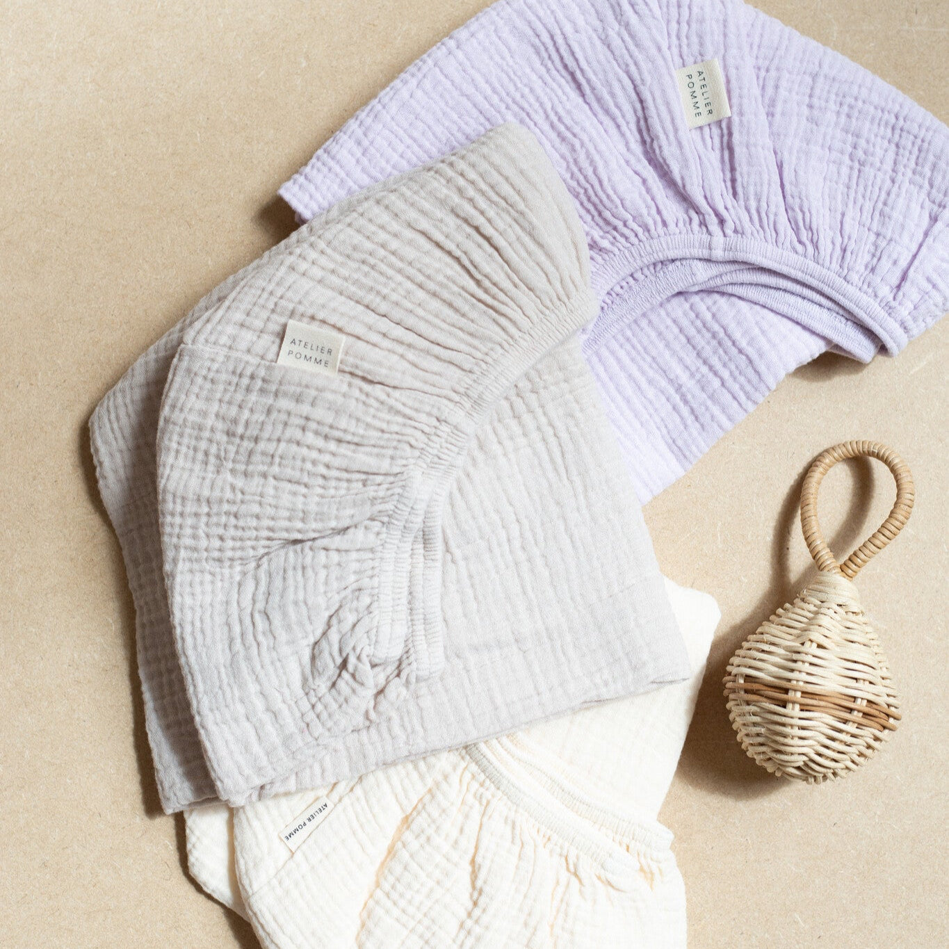 FITTED SHEET CRIB | COSY WHITE