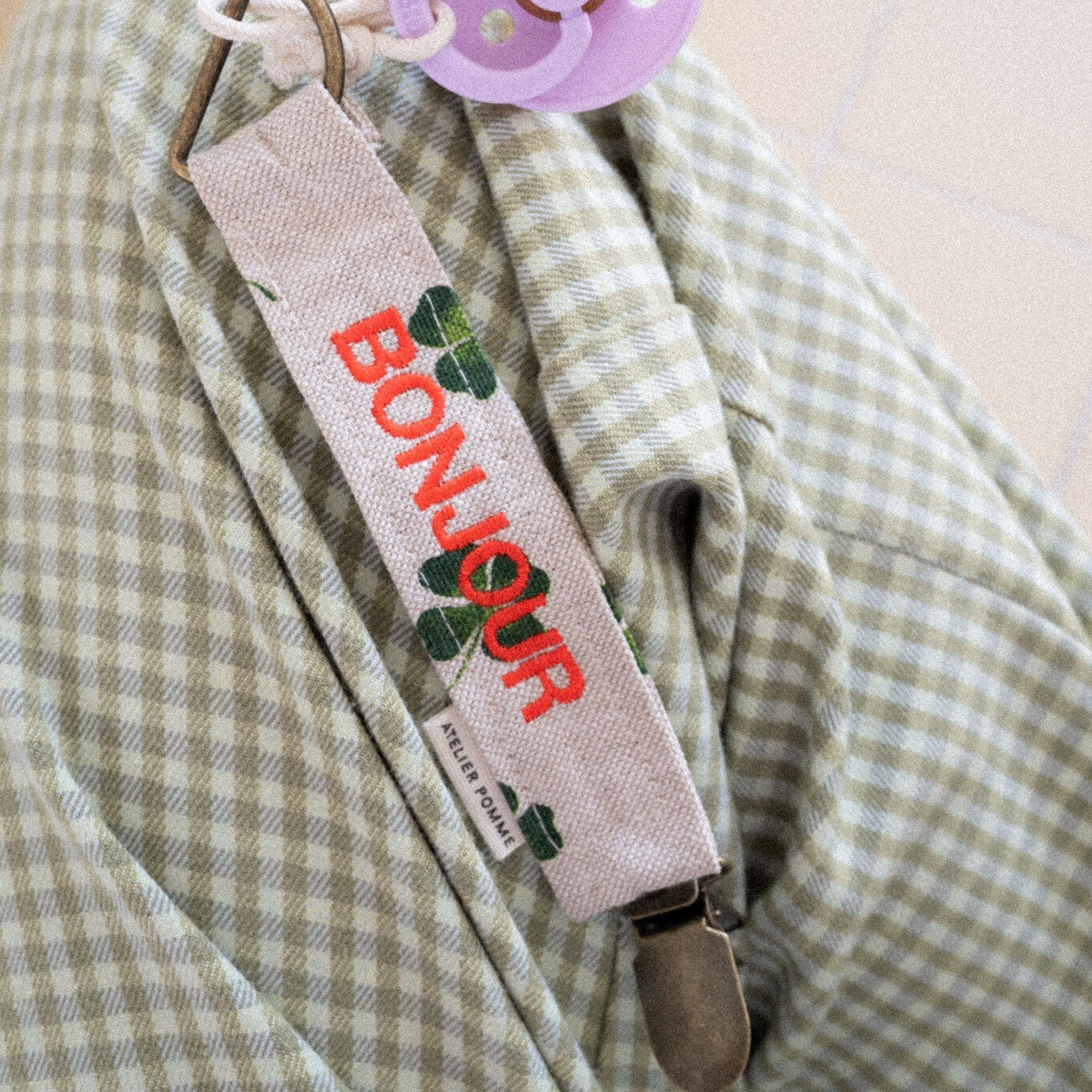 PACIFIER CORD | LUCKY CLOVER