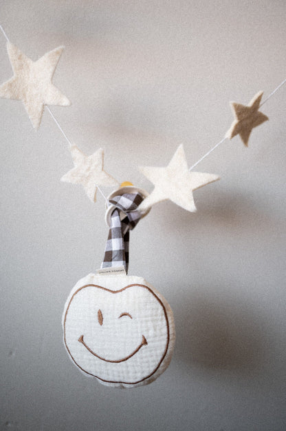 PACIFIER CLOTH - POMME - COSY WHITE