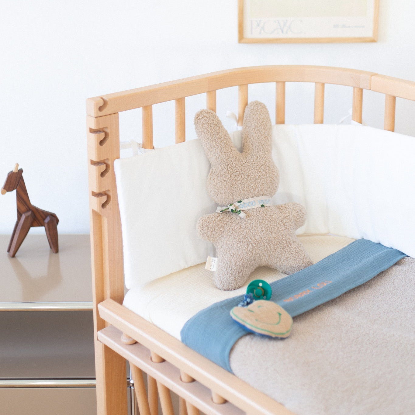 FLAT SHEET CRIB | MISTY BLUE